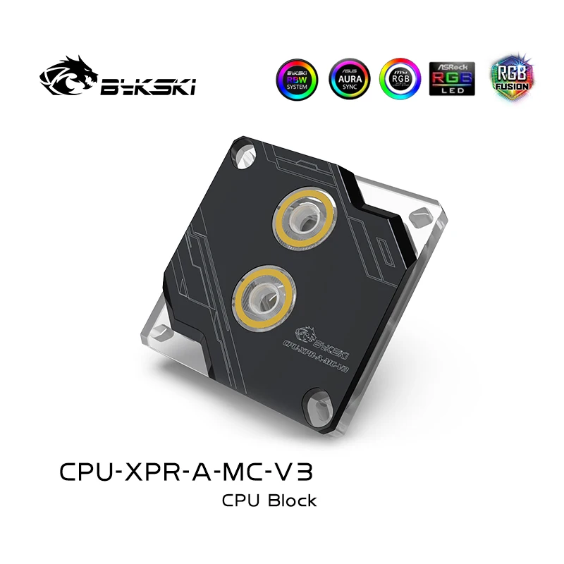 Блок охлаждения процессора Bykski RBW RGB Led для Intel 115x2011 2066 Black | Компьютеры и офис