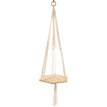 

Gardening Greening Flower Pot Hemp Rope Hanging Net Flower Pot Hanging Basket Pattern Hanging Hanging Basket