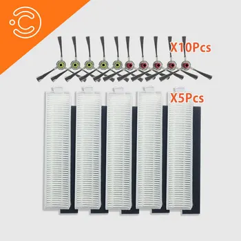 

Robot Vacuum Clenaer For ECOVACS Deebot Slim DA60 Accessories Kit HEPA Filter Durable Side Brushes