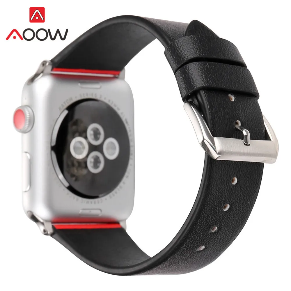 Ремешок для часов из натуральной кожи для Apple Watch 4, 5, 38 мм, 42 мм, 40 мм, 44 мм, с принтом сердца, мужской, женский браслет, ремешок для iwatch 1, 2, 3