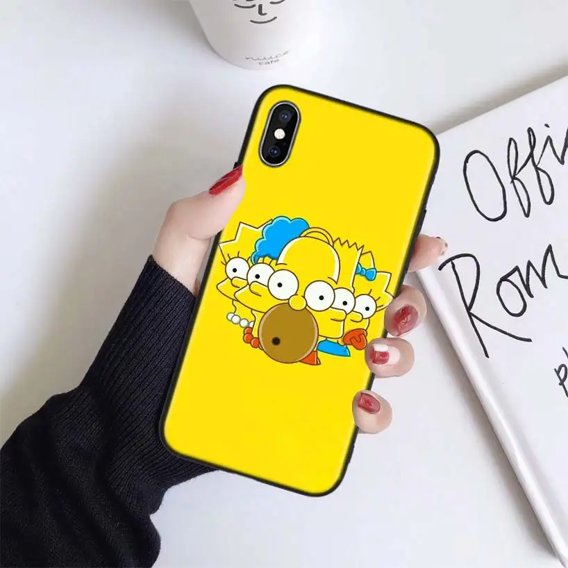 BS169-5 Чехол Симпсоны для Apple iphone 11 Pro XR XS Max X 7 8 6 6S Plus 5 5S SE Черный силиконовый чехол для телефона - Цвет: BS169-5