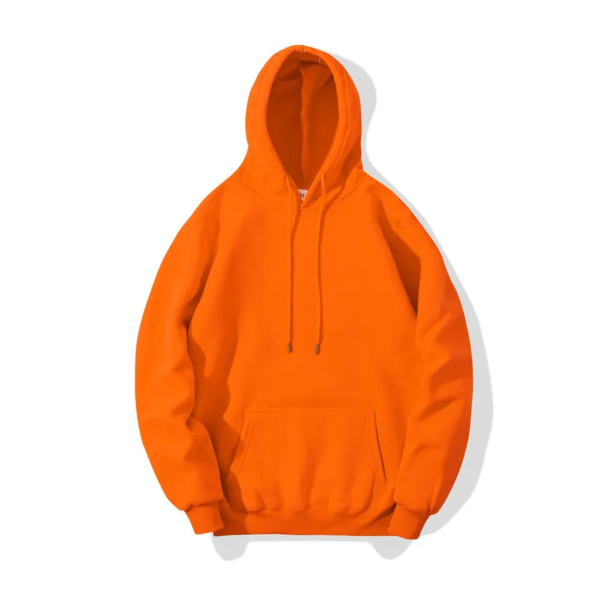 Orange Хит, весна-осень, модные брендовые мужские толстовки, мужские повседневные Толстовки, Толстовки, мужские одноцветные толстовки с капюшоном, толстовки, топы - Цвет: Orange