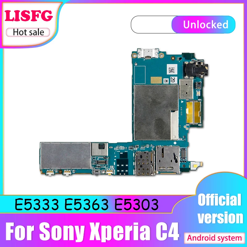 Полностью разблокированная материнская плата для Sony Xperia C4 E5333 E5363 E5303 с полными