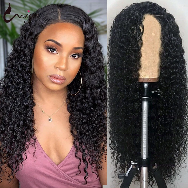 

Uwigs 360 Lace Frontal Wig Brazilian Curly Human Hair Wig Pre Plucked with Baby Hair Transparent Remy Hair Wigs 150% Density