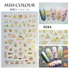 Gold/white/silver/black Nails Strip summer and Egypt and mysterious 3D Adhesive Decal Wave Nail Art Foil Slider Design 2