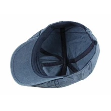 Новая вымытая хлопковая плоская кепка мужская газетная Кепка s таксистка шляпа мужской плоский Плющ шляпа легкий Гэтсби берет водителя