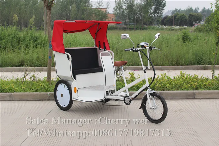 pedal type to port Электрическая пассажирская новая модель электрическая/Педальная трехколесная электрическая педикюра рикша на заказ цена на продажу - Цвет: pedal type to port