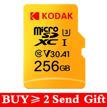 Kodak-tarjeta de memoria Flash microsd 256gb, 16gb, 32GB, 64GB, U1, TF, 4K, Clase 10, 512 GB, U3, UHS-I