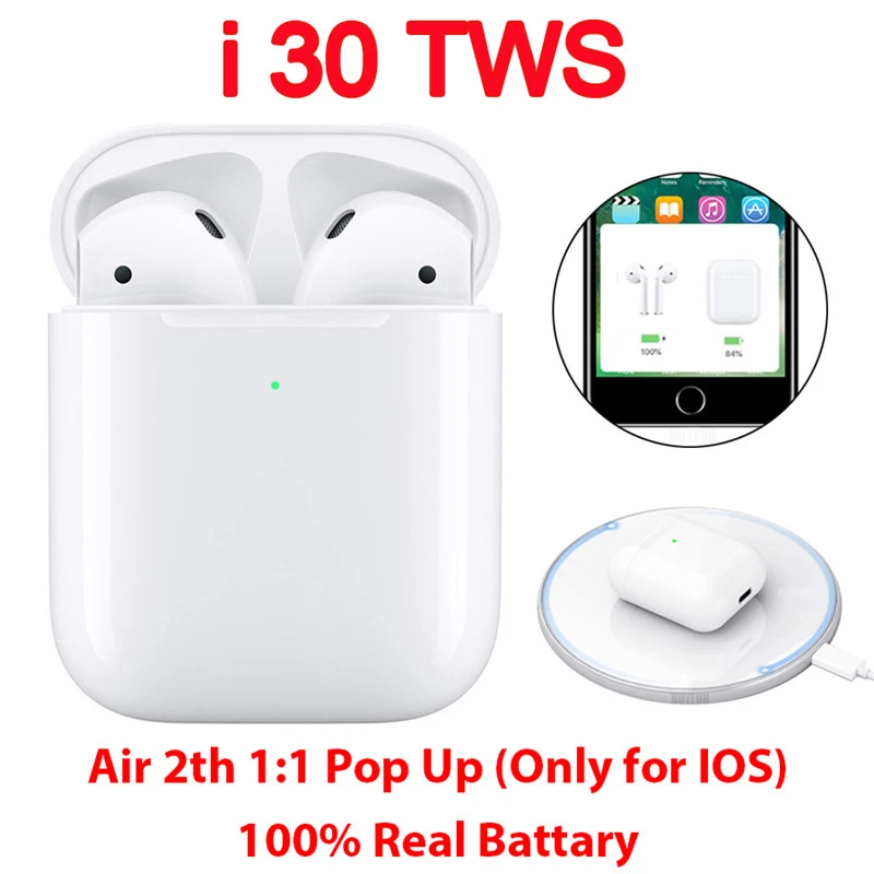 

Original i30 TWS PK W1 Chip LK-TE9 i20 i10 i12 i20 Tws Wireless Earphone Bluetooth 5.0 Earphones Touch Control Earbuds i 30