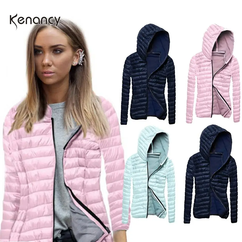 Толстовка Kenancy женская с капюшоном повседневная однотонная тонкая приталенная