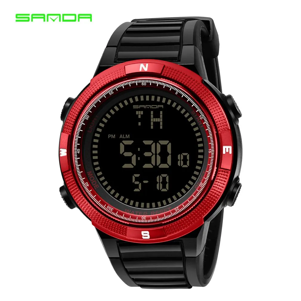 

SANDA Watch Men shockproof Watch Student Waterproof Electronic Watch Multi-function Digital Led Sports Watch360