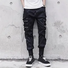 Feitong мужские брюки карго,, уличная одежда, одноцветные, черные, индивидуальные, девять минут, брюки, брюки в стиле хип-хоп, спортивные штаны, pantalon homm