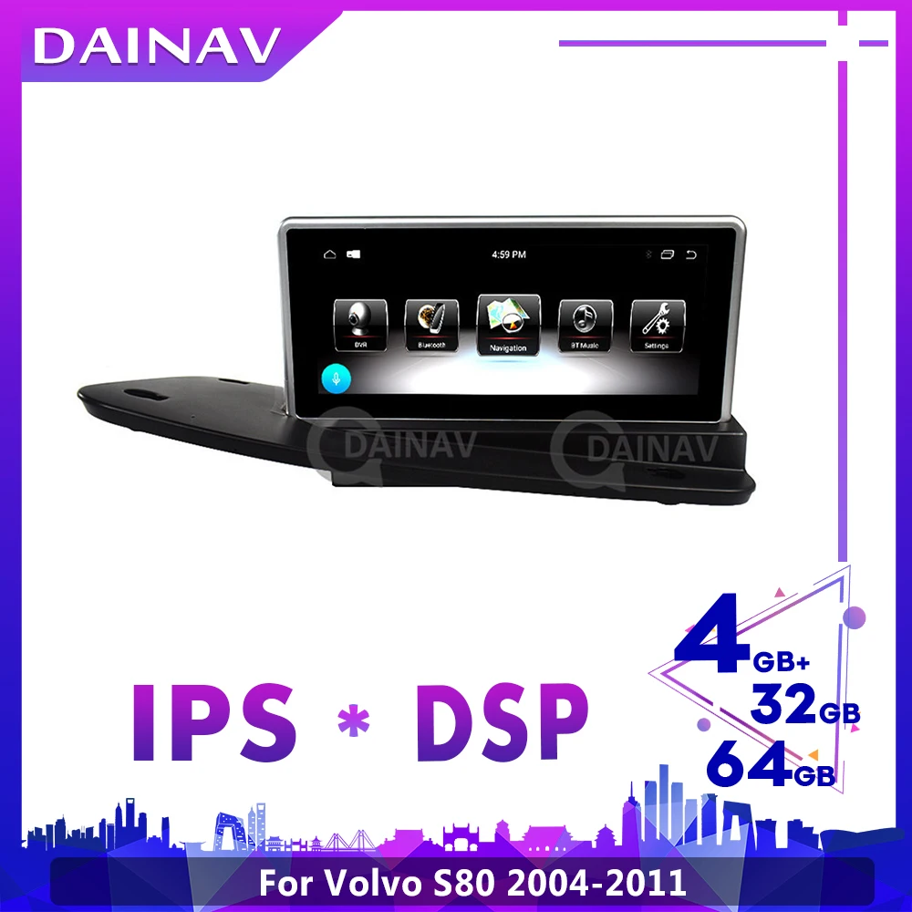 Автомобильный мультимедийный DVD-видеоплеер PX6 с HD-экраном для volvo V70 S80 2008