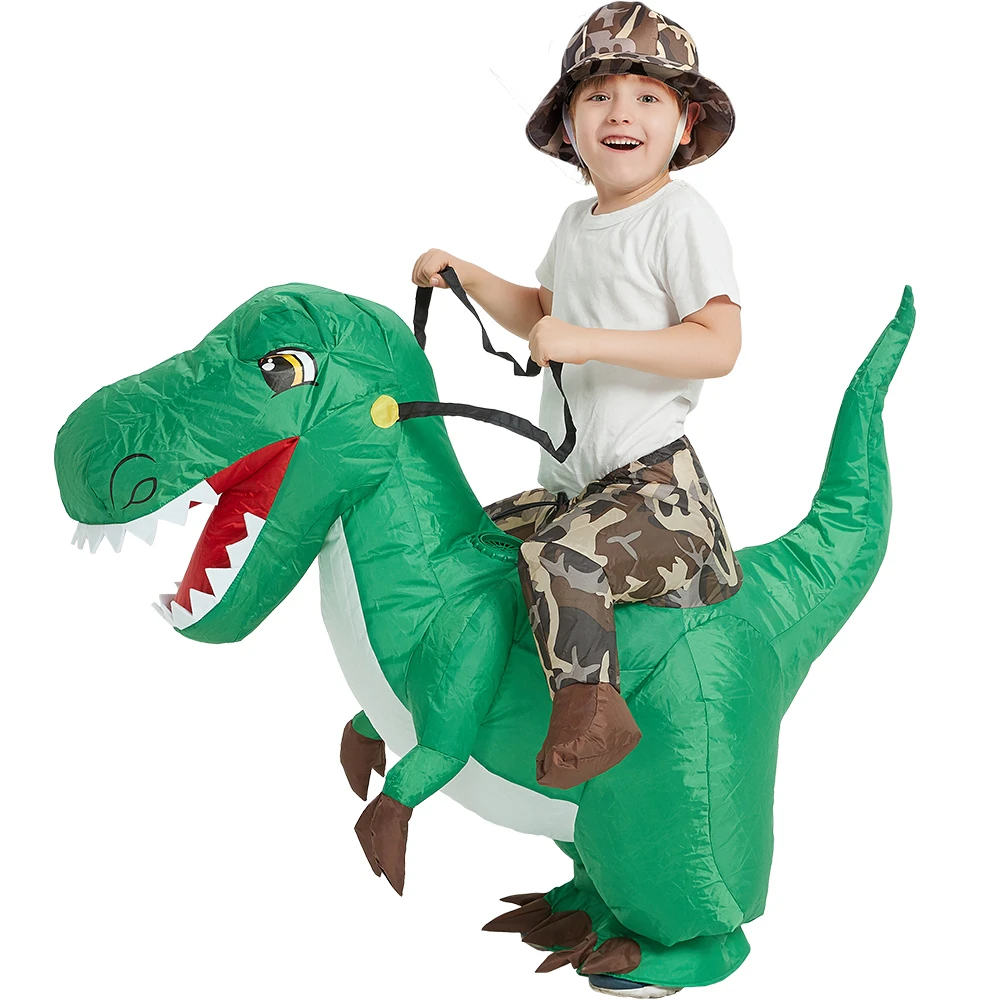 Disfraz inflable para niños y adultos, disfraz de dinosaurio para  Halloween, disfraz de Animal de fantasía para niños, para montar en Dino,  Carnaval| | - AliExpress