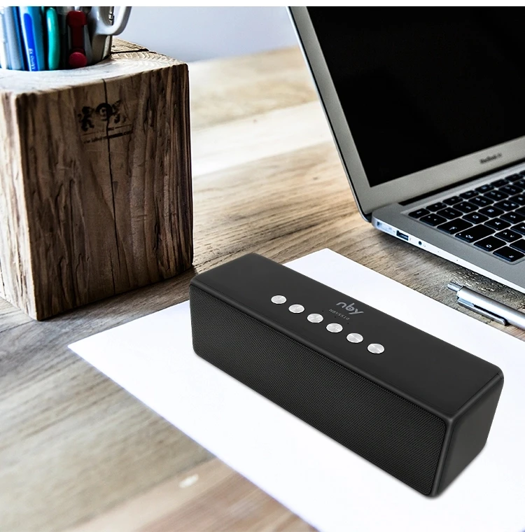NBY5510 беспроводной портативный bluetooth стерео mp3 динамик 10 Вт двойной бас динамик 1200 мАч перезаряжаемый аккумулятор с TF картой FM rad