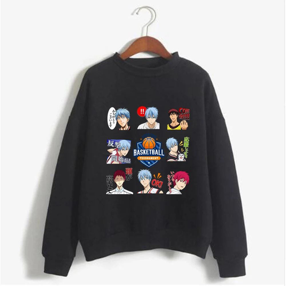 

Kuroko's Basketball Expression Print Sweatshirt Casual Loog Sleeve Sweatshirt Unisex Top Hoodie