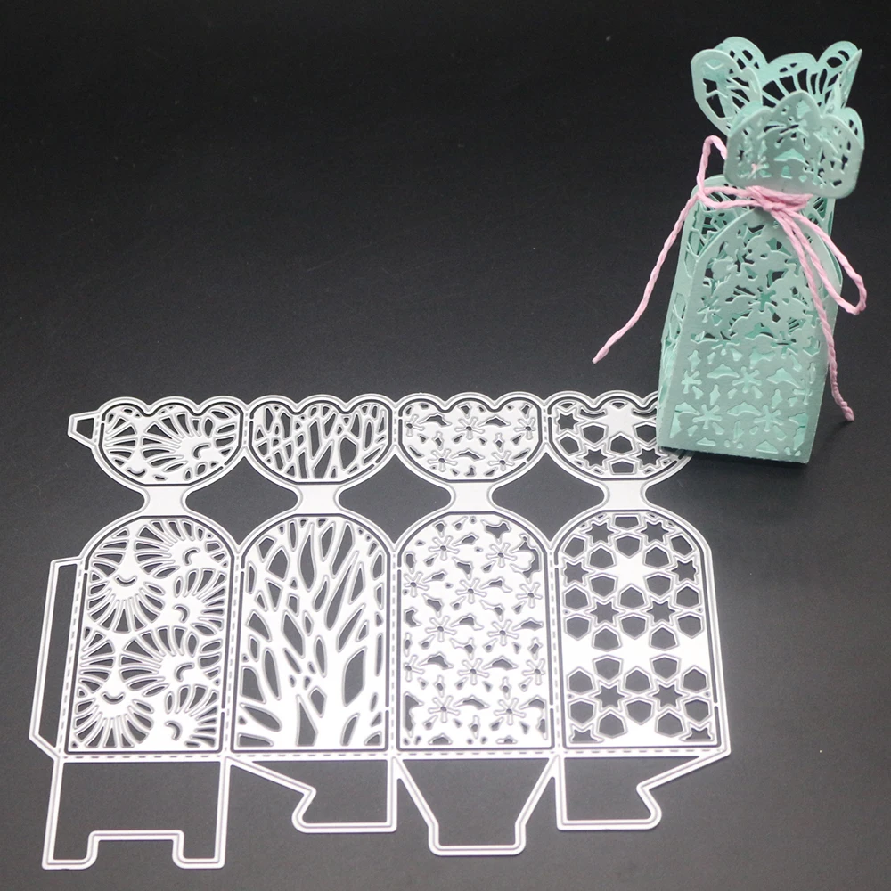 

ForeWan Hollow Laser Box Metal Cutting Dies New Arrivals for Scrapbooking Card Making Album Embossing Die Cut Craft Stencil