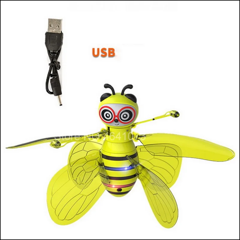 Honeybee Drone Magical Bee Fly RC вертолет Infraed индукционный самолет обновления RC игрушки для детей, детская фигурка игрушка самолет подарок