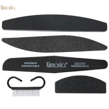 Preise Neue 5Pcs/Kits Nagel Schleifen Polieren Block Reinigung Pinsel Doppel-seite Nagel Datei Schleifen Kunst Polnischen Werkzeuge Nagel Pflege Sets Für Salon