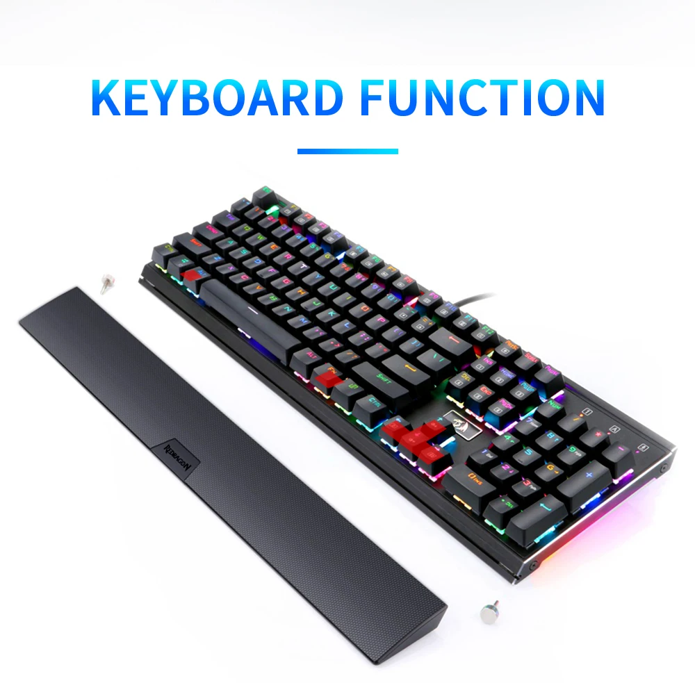 Redragon K567 RGB USB Механическая игровая клавиатура эргономичный светодиодный ключ с подсветкой полный ключ anti-ghosting 104 Проводная компьютерная игра