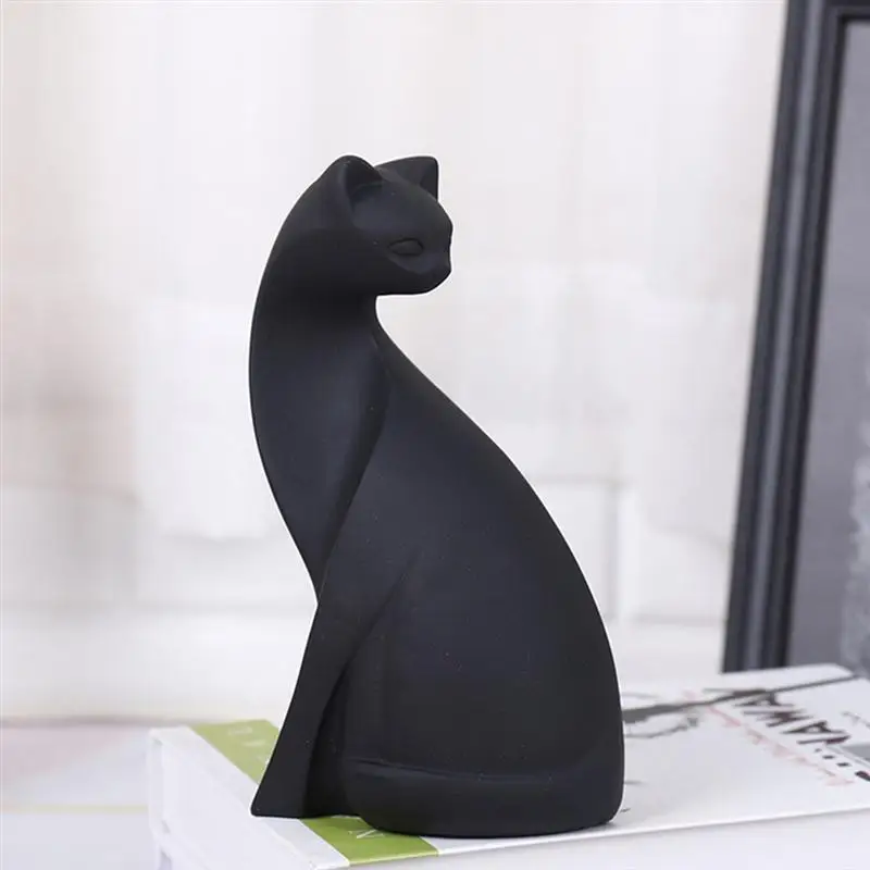 1 шт. фигурка кошки из смолы в скандинавском стиле изящное украшение для стола