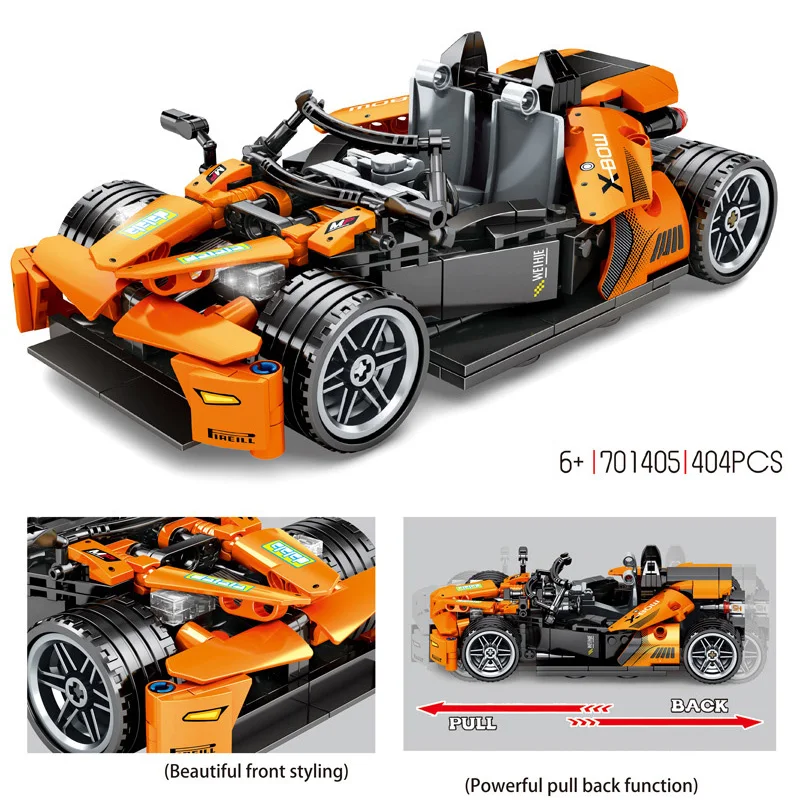 Технический конструктор KTM x-bow moc суперспортивный автомобиль сборный кирпич