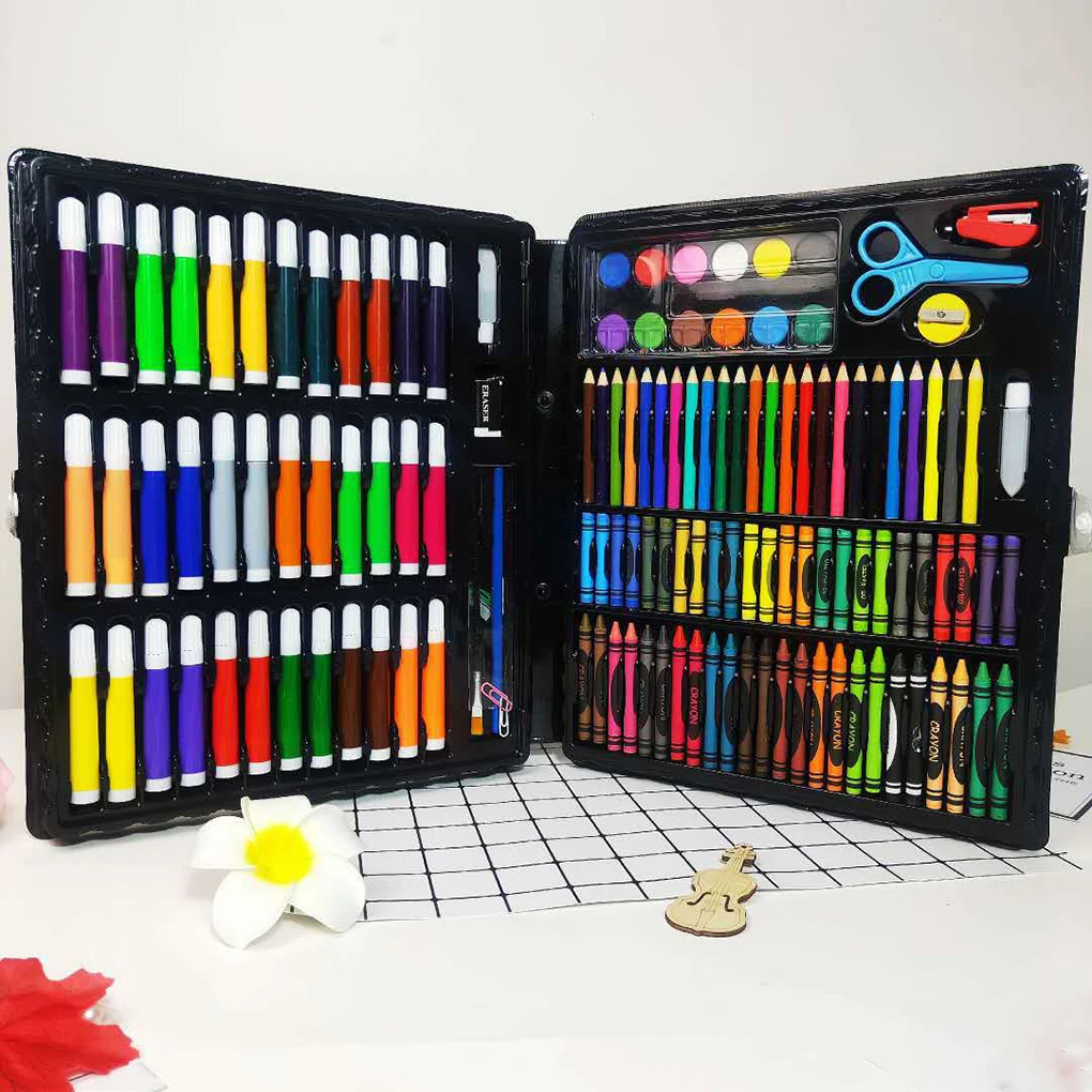 

new 150PCS/Set Colorful Crayons Oil Painting Sticks Colored Pencils Watercolor Pigment DIY Painting Tool
