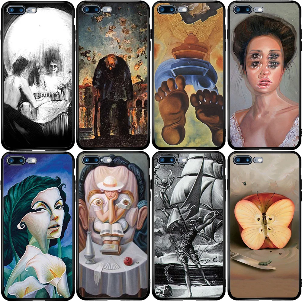 Cover Case for iPhone Oneplus 5S SE 2020 6S 7 8 6T 8T Plus XS XR 11 12 Pro Mini Max Salvador Dali Art | Мобильные телефоны и