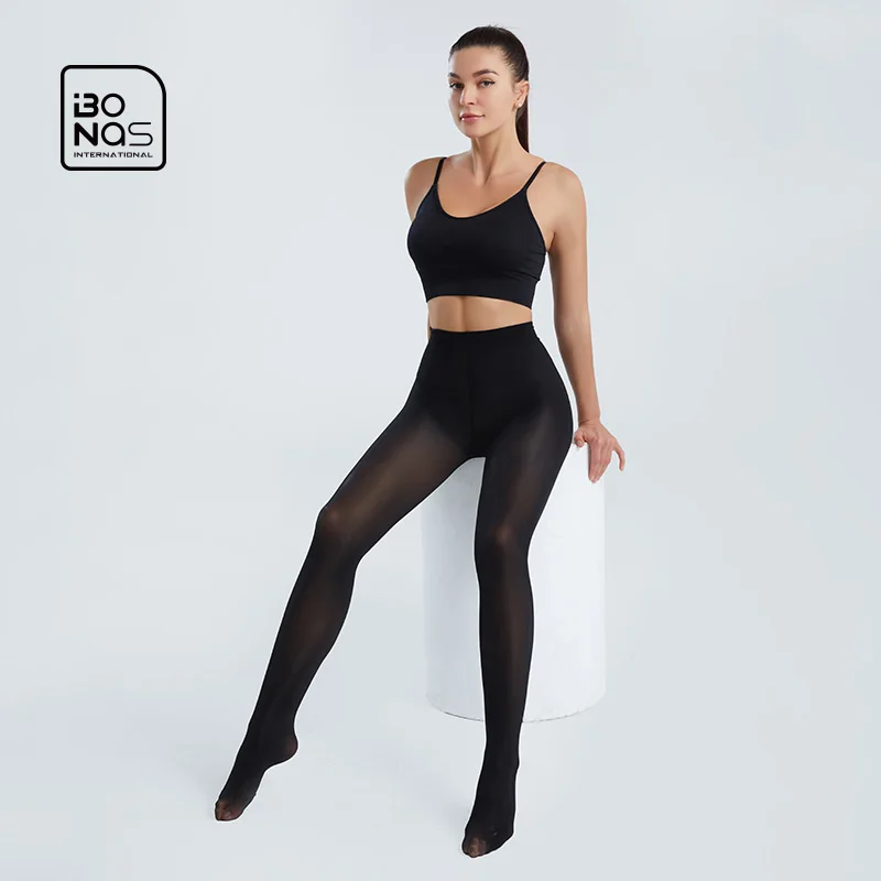 BONAS 40D неровные небьющиеся колготки сексуальные высокая эластичность нейлоновые