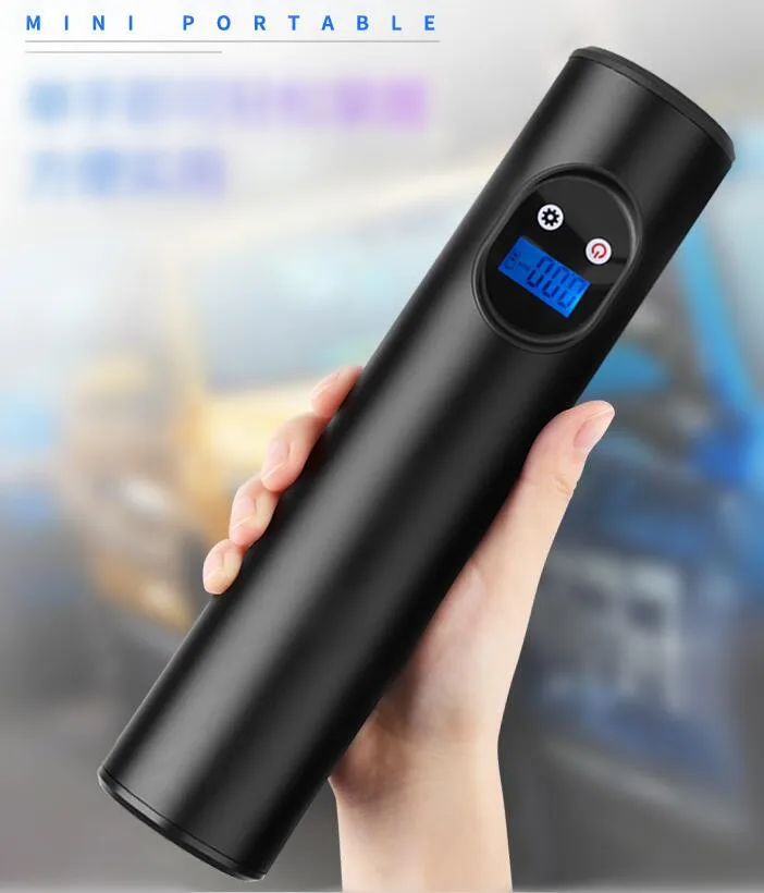 12V Rechargeable Air Pump Tire Inflator Portable Compressor Digital Car Tyre Pump for Car Bicycle Tires Ball Tire Bike PumP