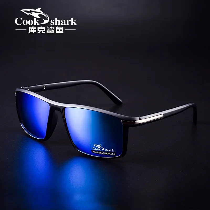 Мужские поляризованные солнцезащитные очки Cook shark, очки для вождения с защитой от ультрафиолета, очки ночного видения|Мужские солнцезащитные очки| | АлиЭкспресс
