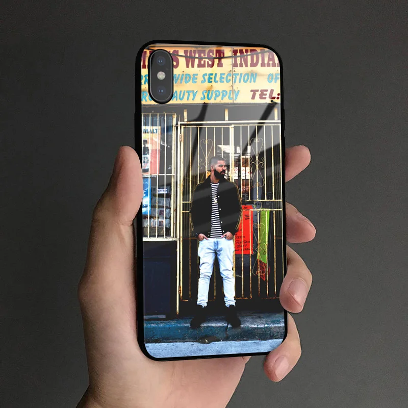 DRAKEA 6 Чехол для телефона DRAKE RAPPER hiphop Coque, мягкий силиконовый стеклянный чехол для Apple iPhone 6 6s 7 8 Plus X XR XS 11 Pro MAX - Цвет: DRAKEA 6