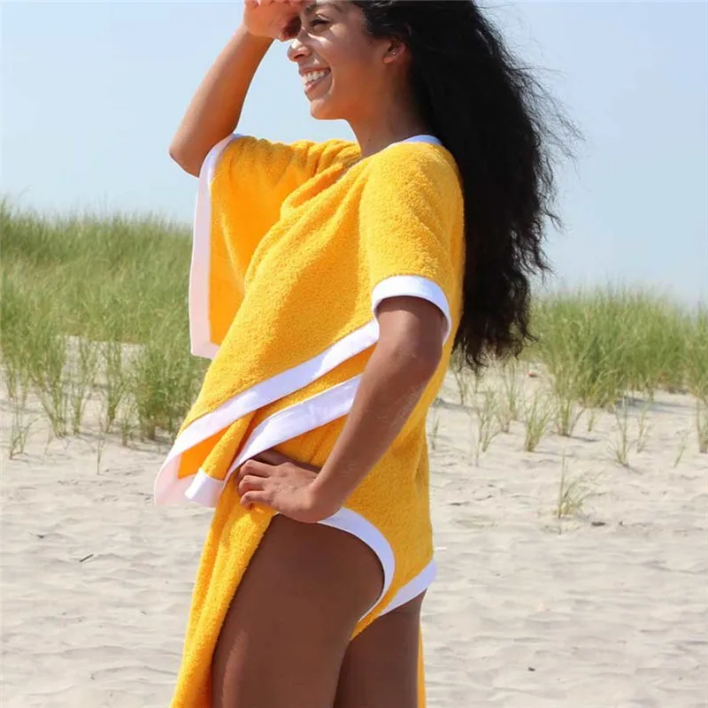 Summer Beach Blanket Towel Wrap Bikini Towelkini Wear Cover Up Bath Spa Dress