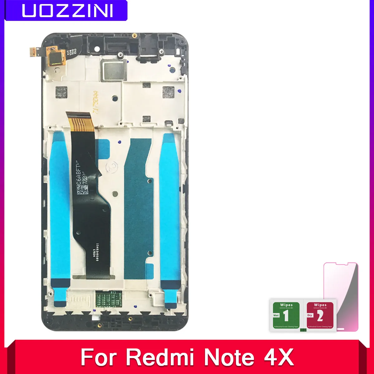 2 шт. Новый ЖК-дисплей s для Xiaomi Redmi Note 4X сенсорный экран с рамкой ЖК-запасные части |