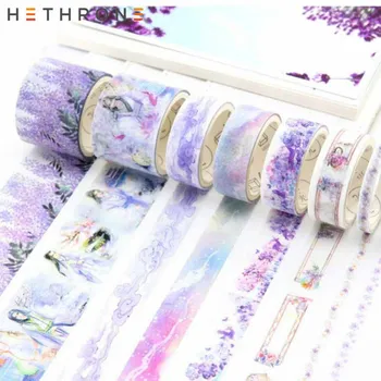 

Hethrone 5PCS flower DIY Decoration Simple Washi Tape Scrapbooking Masking Tape handbooks stickers Washitape Washy tape