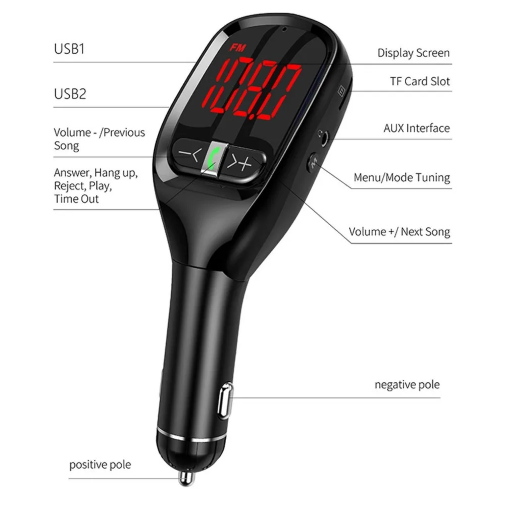 12-24V G11S Bluetooth Автомобильный MP3-плеер автомобильный прикуриватель u-диск карта Автомобильный fm-передатчик Громкая связь вызов Музыка Аудио приемник