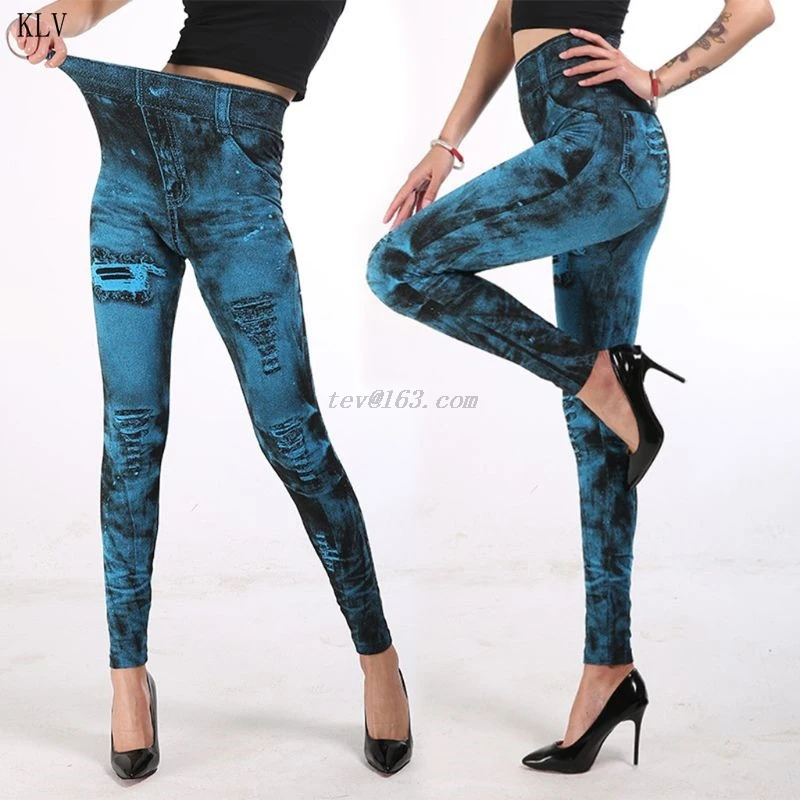 Distressed Look Jeggings 4 Distressed Look Jeggings 4