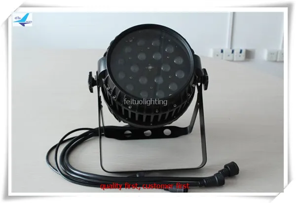 E-2pcs led par zoom 18x10 Вт RGBW 4 в 1 led фокус par 64 Водонепроницаемый светодиодный светильник par для дискотеки dj вечерние светильник s