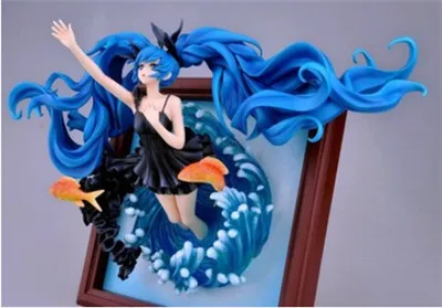 Специальное предложение! Wf2014s Хацунэ Мику рамка глубоководная девушка Мику GK гаражный набор украшение Подарочная модель
