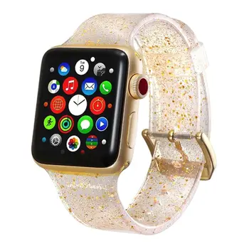 

Silicone Straps for apple watch Bands 42mm 44mm 38mm 40mm Silcone for apple watch 4 3 2 1 Band Gold for iwatch Band 42mm Strap
