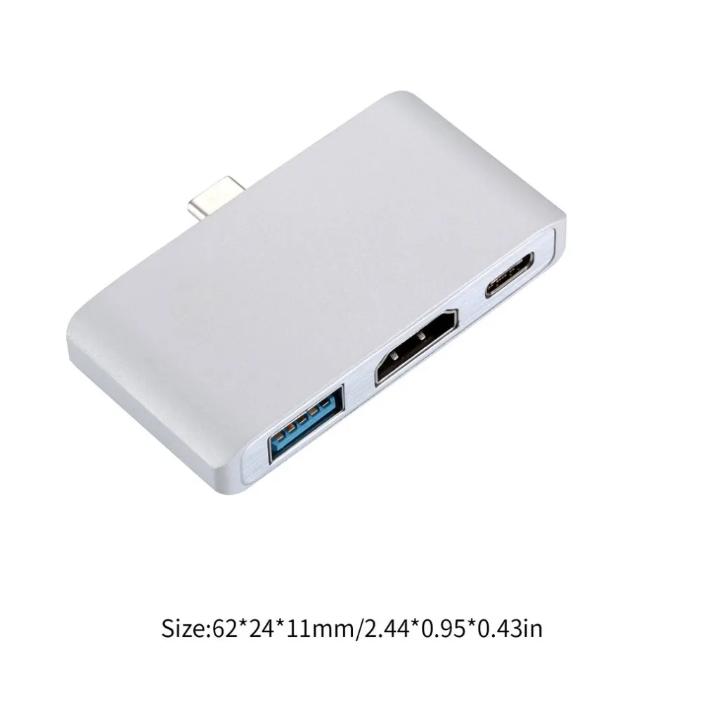 USB 3,1 Тип-C концентратор к HDMI адаптер 4K Thunderbolt концентратор USB type C USB адаптер к HDMI Поддержка для MacBook Pro/Air