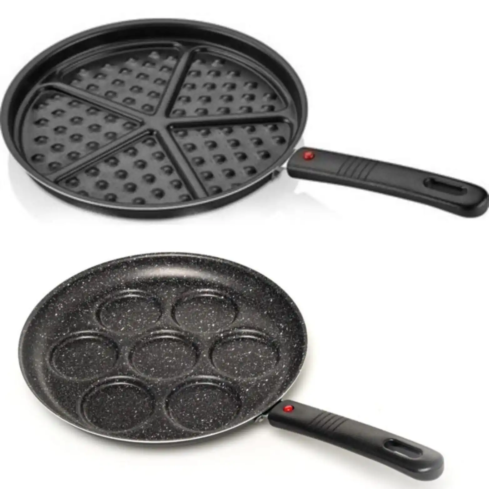 

Waffle Pan 26 Cm-Pancakes Pan 28 Cm Gift Set with Dual