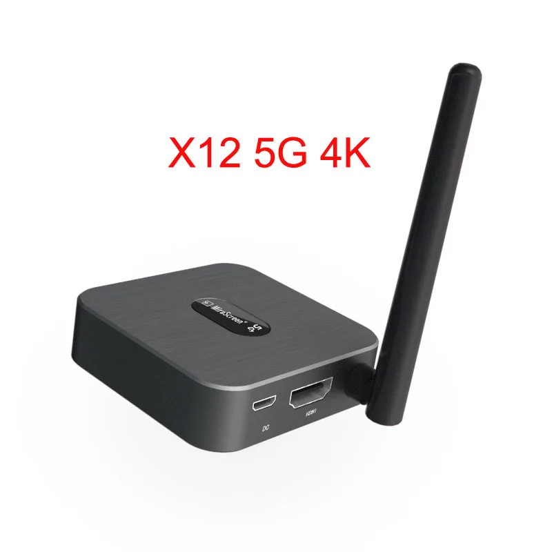 Mira экран 5G 4K беспроводной Wifi HDMI HD палка экран обмен для IPhone 11 X HUAWEI P30 samsung S8 S9 S10 IOS Android телефон к телевизору - Цвет: X12 5G 4K