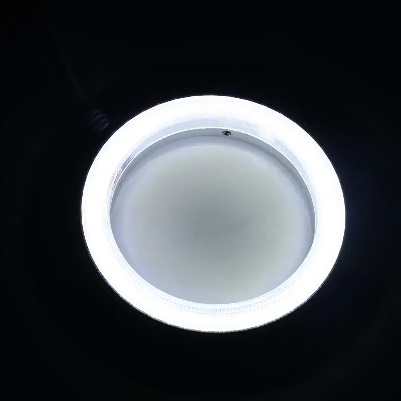 Microscope Lamp 60 LED Ring Light for Microscope Brightness Adjustable STEREO ZOOM USB Plug Light Source Shadowless illuminator