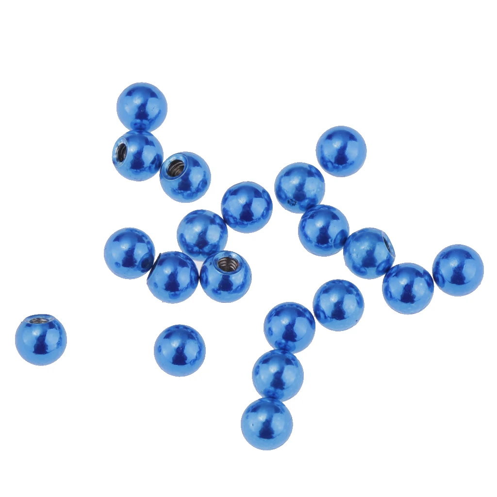 20pcs Replacement Body Jewelry Balls Lip Eyebrow Nipplering Horseshoes 14g Barbell