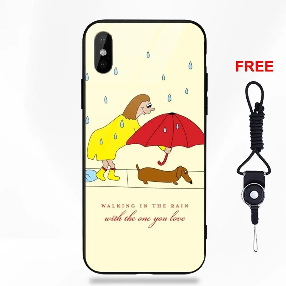 as picture Omdnwd Dachshund Teckel Dackel постер с собакой для Apple iPhone 5 5C 5S SE 6 6S 7 8 Plus X XS Max XR - Цвет: as picture