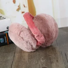 Складной Меховые наушники с кроличьими ушками, зимние наушники для женщин и девочек, теплые наушники, покрытие для ушей, зимние аксессуары, наушники, теплые повязки на голову наушники меховые наушники теплые