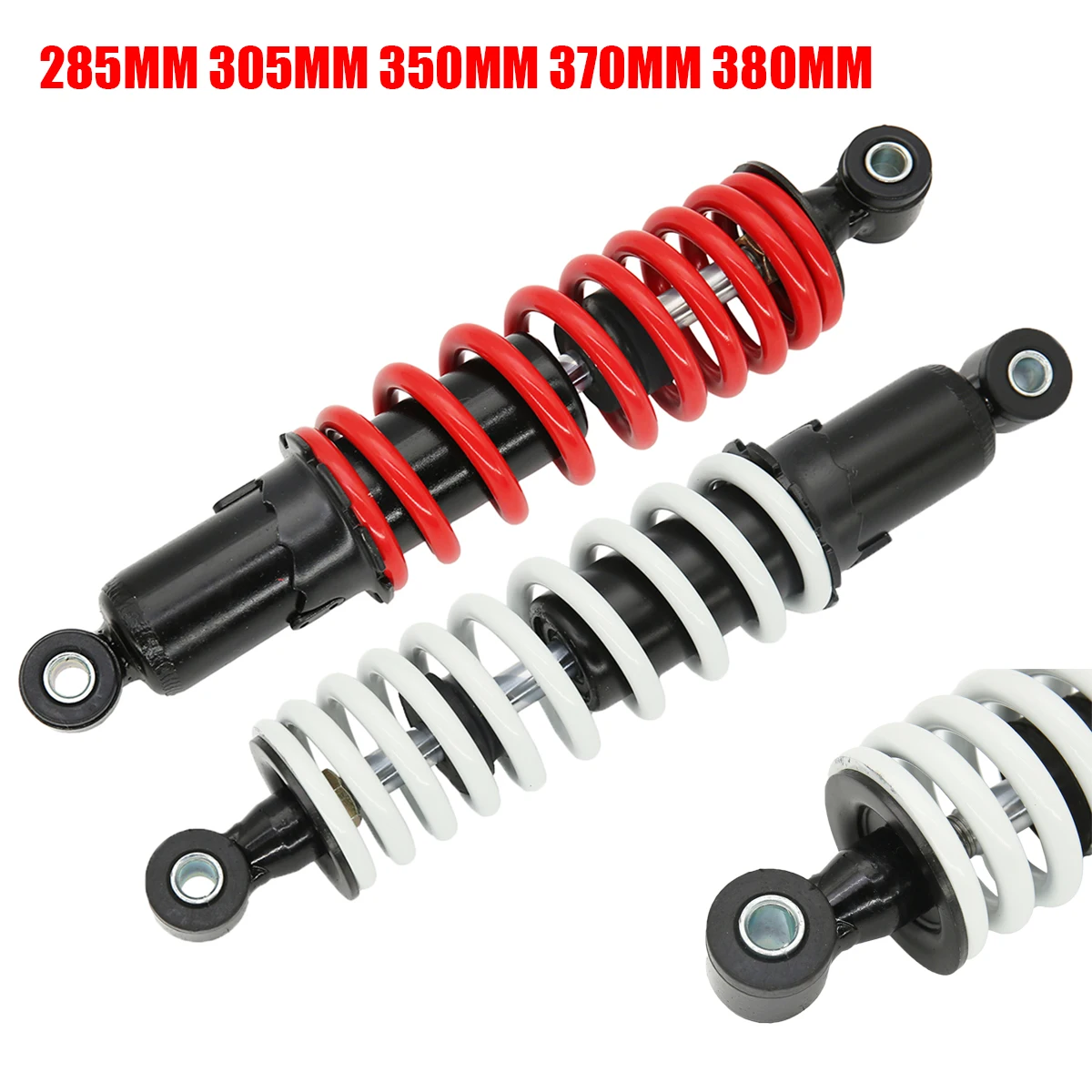 Amortisseur de suspension à ressort pour moto et vélo, 285mm, 305mm, 350mm,  370mm, 380mm, D343, Bumosquito RL Go Kart Bumoso, 1 pièce