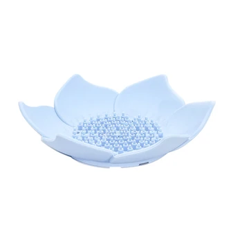 

Blue Color 1pc Soap Tray Holder Storage Soap Rack Plate Box Container for Bath Shower Plate Bathroom: