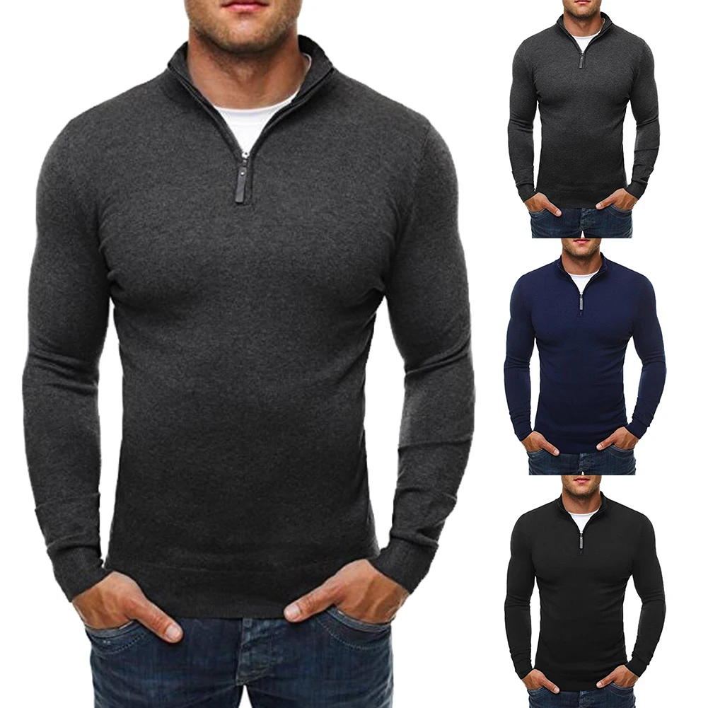 Мужской свитер, брендовая одежда, осень-зима, тонкие теплые свитера с круглым вырезом, пуловер, Мужской Топ